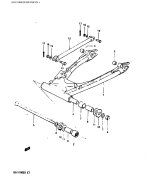 Suzuki HINTERER SCHWING ARM (GSX1100EZ/ED/EXD/ESD)