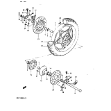 SUZUKI, GSX 1100 E / 1982, HINTERRAD (GSX1100EZ)