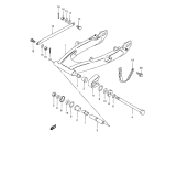 SUZUKI, TS 185 / 2000 / ER, HINTERER SCHWING ARM (MODEL K1 E71)