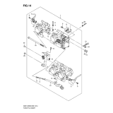 SUZUKI GSX1400 2002-08 VENHILL S/Stahl Geflochtene Bremsleitung Hinten