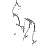 SUZUKI, GS 1000 / 1979, FRONT BREMS LEITUNG