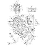 SUZUKI, VX 800 / 1996, ZYLINDER KOPF (FRONT)